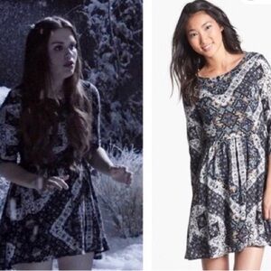 MAJOR ISO Lush Wasteland Black and White Patterned Dress